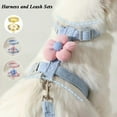 thumbnail image 2 of Cat Harness and Leash Sets Adjustable Dog Harness for Small Dog Leash Breashable Pet Harness Out Walking Dog Strap, 2 of 10