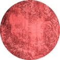 thumbnail image 1 of Ahgly Company Indoor Round Oriental Red Industrial Area Rugs, 7' Round, 1 of 4