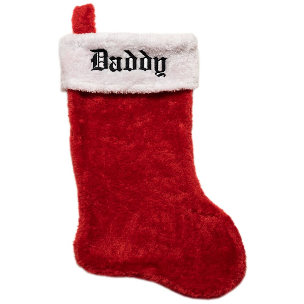 Personalized Plush Christmas Stockings Classic Red/White Monogrammed Your Name
