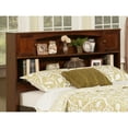 thumbnail image 2 of Handmade Home Headboard - Solid Wood, Full Size, USB Charger, Bed Frame Mount, Walnut Finish, 2 of 3