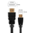 thumbnail image 2 of High Speed HDMI Cable 6 HDMI to Mini HDMI Transfer Cable For Canon EOS Rebel T3 Digital Camera AV, 2 of 2