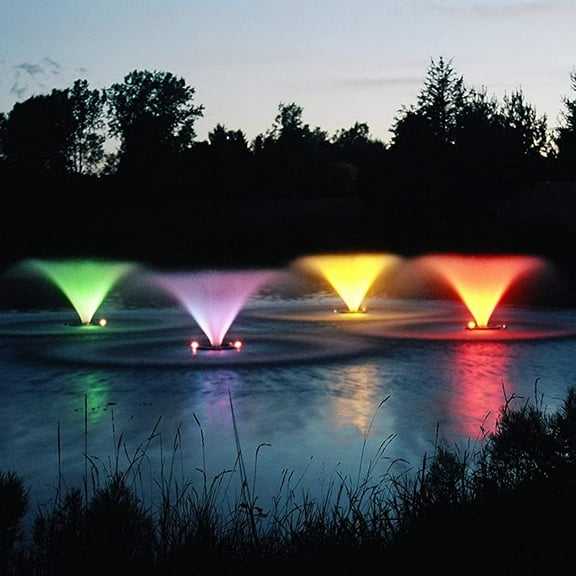 Kasco VFX Series Aerating Pond Fountain with LED Lights (LED3C11) - 3/4 HP 120V Single Phase with 50ft Power Cord | Beautiful Display | Efficient Pond Aeration Systems | Floating Fountain with Lights