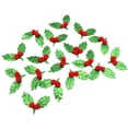 thumbnail image 5 of D-GROEE 200Pcs Christmas Holly Berries Faux Berry Flowers with Green Leaves for Christmas Wreath Arrangement Fillers Party Christmas Wreath Decorations, 5 of 8