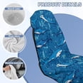 thumbnail image 6 of KUIFORTI Blue Shark Car Front Seat Covers Portable Anti-Slip Car Sweat Towel Seat Cover with Storage Bag Easy Installation for Yoga,Gym,Workout,Sports,Running,Camping and Beach, 6 of 7