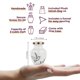 thumbnail image 2 of Trupoint Memorials Urnas de cremación para cenizas humanas - Urnas decorativas Urnas para cenizas humanas Urnas femeninas y masculinas para cenizas Urnas funerarias femeninas adultas - Blanco 4 pequeñ, 2 of 7