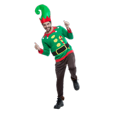 thumbnail image 1 of Sueter Ugly Verde Navideño con bastonsillo REV  Sueter cuello redondo tejido, 1 of 2
