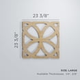 thumbnail image 2 of Ekena Millwork 23 3/8"W x 23 3/8"H x 3/8"T Large Daventry Decorative Fretwork Wood Wall Panels, Cherry, 2 of 6