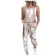 thumbnail image 2 of Puntoco Mujeres Sin Posicionamiento Cuello Redondo Tie-Dye Casual Sin Mangas Chaleco Traje Deportivo Liquidación Puntoco Puntoco-6899, 2 of 3