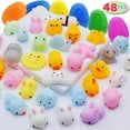 thumbnail image 2 of JOYIN 48 Mochi Squishy Toys Prefilled Easter Eggs, Kawaii Stress Reliever Squishy Toys Inside for Easter Theme Party Favor, Easter Eggs Hunt, Basket Filler, Classroom Prize Supplies, 2 of 9