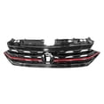 thumbnail image 2 of Honeycomb Grille Red Trim w/o Sensor For 2019 Volkswagen Jetta 17A853651ADCEE VW1200173, 2 of 5