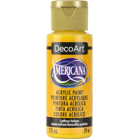 UPC: 0766218036612 | DecoArt Americana Acrylic Color 2 oz. Saffron Yellow