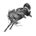 thumbnail image 3 of CafePress - Bucking Bronco White T Shirt - Men's Classic Cotton T-Shirts, 3 of 3