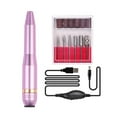 thumbnail image 1 of Pink Metal Protable Nail Drill Machine, Electric Manicure Milling Cutter Kit Professional Manicure Tool Nail Accessories ,Quality Torque, 1 of 8