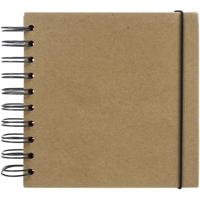 B-THERE Bundle of 4 Kraft 5.7 x 8.22 Soft Cover Notebook Journal for Women and Men w/Dual Colored Kraft Paper