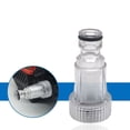 thumbnail image 1 of Universal 3/4" Inlet Filter Connector for High-Pressure Washers - Fine Mesh Water Filtration Nozzle Adapter with Transparent Glass Flask, Prevents Pump Damage from Dirt Particles, Easy-to-Clean, 1 of 4