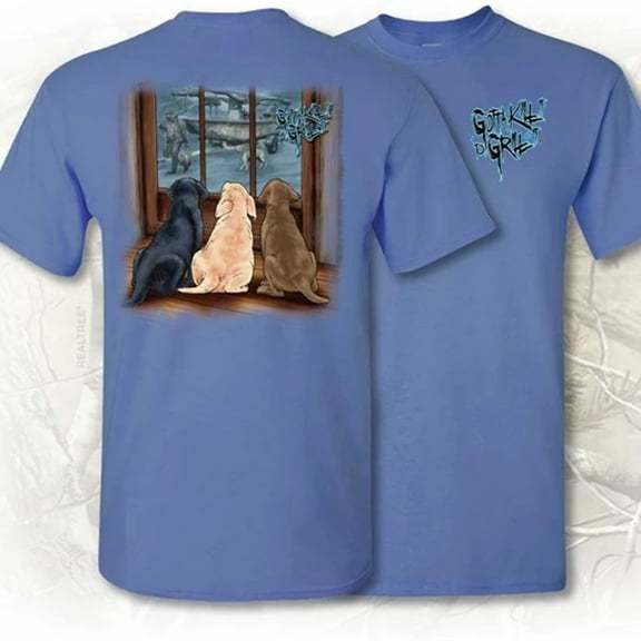 GKITGI  Duck Hunt Puppies Tee- Iris