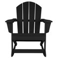 thumbnail image 1 of Keller HDPE Plastic Outdoor Rocking Chair in Black, 1 of 6