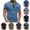 Blue, variant on Felirenzacia Plus Size Men’s Performance Polo Shirt, Short Sleeve Moisture Wicking Stretch Golf Top with Pocket, Light Blue,S