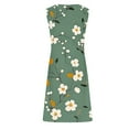 thumbnail image 2 of Vestido de Verano Casual de Mujer de Moda de Color Sólido sin Mangas Cuello en V con Bolsillo, Vestido de Poliéster Ligero para Uso Diario Y de Fiesta, 2 of 5