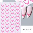 thumbnail image 1 of Dopamine Smile Line Nail Stickers Self-Adhesive Nail Tips For DIY O3J2, 1 of 7