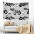 thumbnail image 3 of Xecao Gray Tractor Print Tapestry, Wall Hanging Room Funny Decor, Backdrop Room Decor for Bedroom Living Room dormitory, 3 of 8