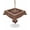 Brown, variant on Outdoor Tablecloth with Umbrella Hole for Patio/Picnic/Party/Camping, Brown Western Cowboy Waterproof Table Cloth Square Cover Washable, Farmhouse Country Textured (54"x 54")