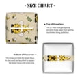 thumbnail image 5 of Kdxio Gnomes Bees And Sunflowers Print Tissue Box Cover,Square Decorative PU Leather Facial Paper Case Organizer Holder Dispenser for Bathroom,Night Stands,Desk,Car 5.2''X5.2''X5.2'', 5 of 8