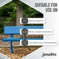 thumbnail image 3 of JENOLITE Directorust Spray Paint for Metal - BLUE - Metallic Gloss Finish for Indoor and Outdoor use - Multi-Surface for Metal, Plastic, Ceramic, Wood & Rusted Surfaces - 400ml 13.52fl oz, 3 of 10