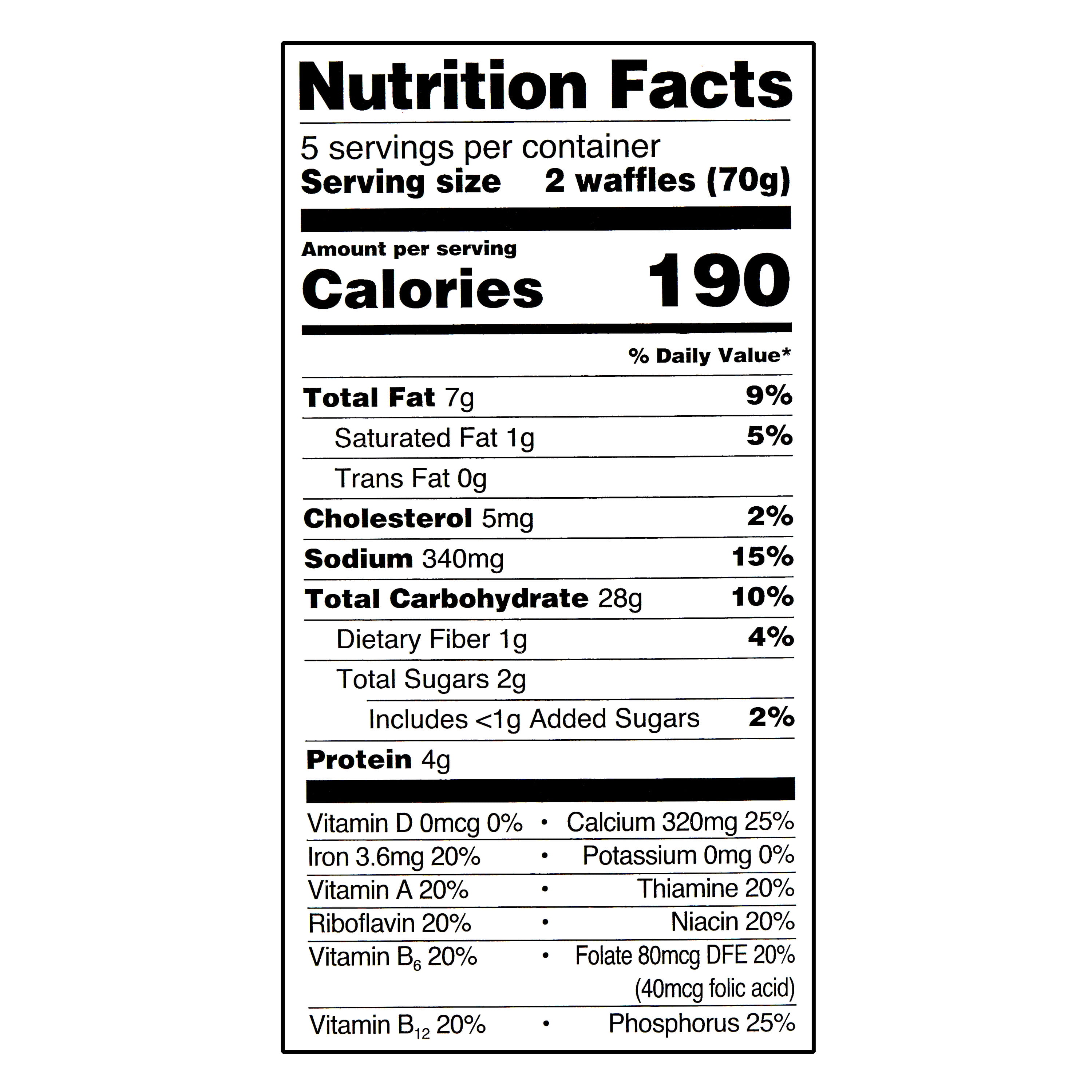 Great Value Buttermilk Waffles, 12.3 oz, 10 Count (Frozen)