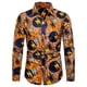 thumbnail image 2 of Camisa con botones para hombre nueva, camisas con estampado africano Dashiki, camisetas de manga larga, ropa tradicional para parejas, estilo étnico hip hop, ropa de calle, 2 of 5