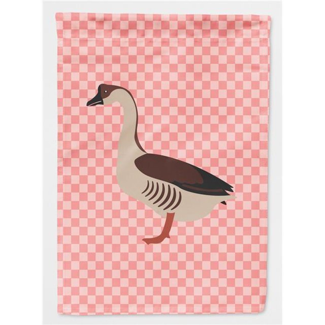 Carolines Treasures BB7896CHF Chinese Goose Drapeau de Maison en Toile à Carreaux Roses