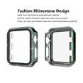 thumbnail image 3 of Njjex for Apple Watch 42mm Series 3 2 1 Sport, Nike+, Edition Case with Screen Protector, PC Hard Bling Crystal Diamonds Shiny Rhinestone Bumper Protective Case for iWatch Series 3/2/1 -Green 42mm, 3 of 10