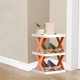 thumbnail image 5 of Estantería de almacenamiento DIY | Organizador ajustable de 3 niveles para zapatos, plantas y baño | Estantería de plástico moderna de estilo escandinavo | Verde, naranja y azul, 5 of 6