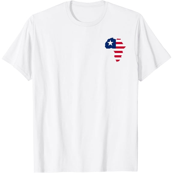 Liberian Flag Africa Design T-Shirt