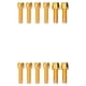 thumbnail image 2 of Advancent Paquete de 6 tornillos para vástago de bicicleta , elevador de manillar de acero inoxidable para bicicleta, perno hexagonal, Oro M5x4+M6x2 2Conjunto, 2 of 6