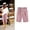 Pink, variant on LINGLANG Women's Plus Size Bermuda Shorts Casual Thin Outwear Shorts with Pockets Elastic Waistband Loose Fit Mid-Length Walking Pants
