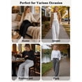 thumbnail image 5 of TEMOFON Casual Womens Sweatpants Lounge Pants Elastic Waist Drawstring Joggers with Pockets Athletic, 5 of 8