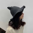 thumbnail image 5 of Deeceymbur Breathable Foldable Wizard Hat with Curved Tip Summer Halloween Party Cosplay Magical Hat 22.1-22.8in, 5 of 7