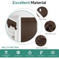 thumbnail image 5 of RUseeN Chocolate French Door Curtains Brown Privacy Blackout Door Curtains, 26 X 40 Inch Room Darkening Curtains for Glass Door, Thermal Insulated Tie Up Shades Window Curtains for Bedroom, 1 Panel, 5 of 8
