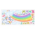 thumbnail image 1 of 40*90 cm unicornio pegatinas de arco iris habitación de los niños dormitorio coloridas mariposas nubes pegatinas de pared pegatinas decorativas de PVC Rojo Verde, 1 of 5
