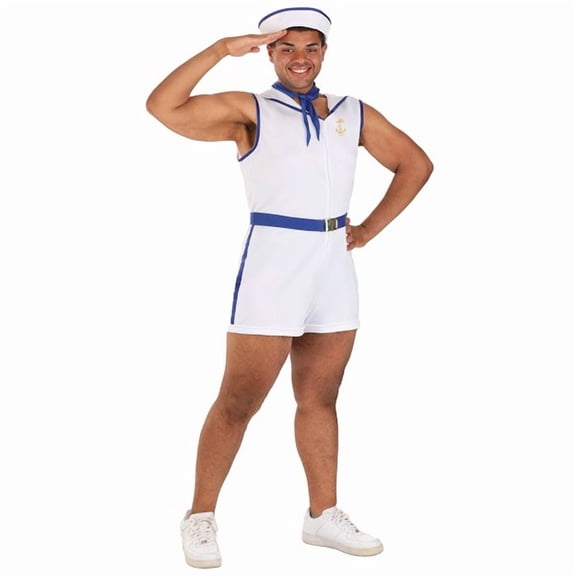 Plus Size Sunbathing Sailor Costume for Men