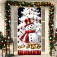 thumbnail image 2 of Christmas Door Cover – Snowman Nylon Door Curtain for Front or Interior Doors, Festive Holiday Hanging Decoration for Home & Party Use, 2 of 5