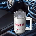 thumbnail image 4 of Extra Large 40oz Nurse Tumbler with Handle, Stainless Steel Vacuum Insulated Coffee Cup, Leak Proof Travel Mug, Perfect Nurse Gift for Shift Work & Appreciation, 4 of 5