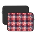 thumbnail image 2 of Pofeuu Heart Plaid Print Laptop Carrying Case,13-15-Inch Laptop and Tablet, Sleek Design, Durable and Water-Repellent Fabric, Business Casual or School-15 inch, 2 of 8