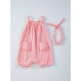 thumbnail image 2 of Bagilaanoe Newborn Baby Girls Summer One-pieces Sleeveless Jumpsuit + Headband 3M 6M 9M 12M 18M Infant Romper Casual Clothing, 2 of 9