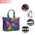 thumbnail image 2 of Colorful Leaf Pattern Travel Tote Bags for Women Carry On,Large Weekender Bags for Women Travel,Multi Functional Duffle Bag for Work,Shopping,Sports, 2 of 5
