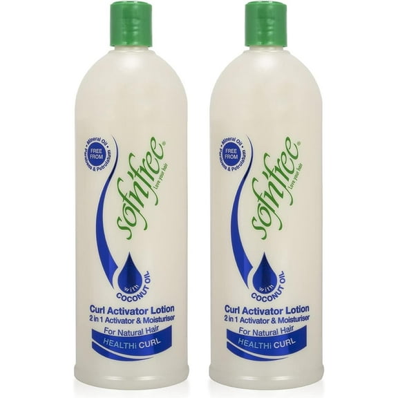 Sof n'free Moisturizer & Curl Activator for Natural Hair, Soft Curls, and Waves 25.3 fl oz / 750ml (2 pack)