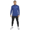 thumbnail image 4 of Nike Element Men's Dri-FIT 1/2-Zip Running Top Color: Obsidian/Game Royal/Heather Size: M, 4 of 4