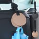 thumbnail image 1 of Gancho de cuero para asiento de coche - percha oculta para el respaldo del asiento, 24x9 cm negro o rosa, organizar bolsas y objetos, 1 of 6