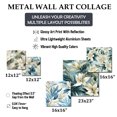 thumbnail image 4 of Designart "Abstract Coastal Vibes In The Tropics" Floral Wall Art Set Of 5 - Green Tropical Wall Living Room Decor Set, 4 of 6